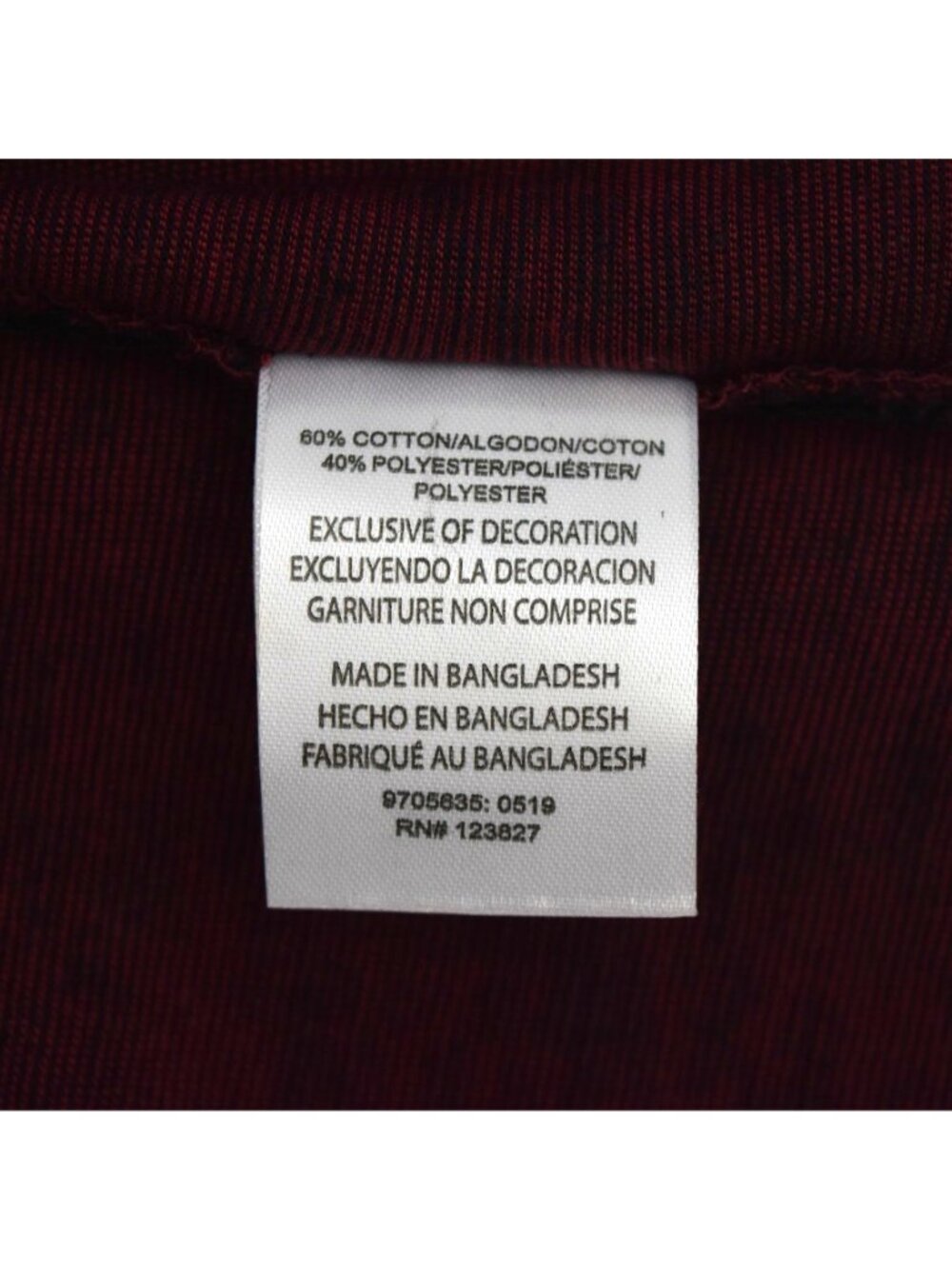Bruno Milano Mens XL Shirt Modern Fit Maroon Long Sleeve Zipper Pocket Cotton - Picture 5 of 10